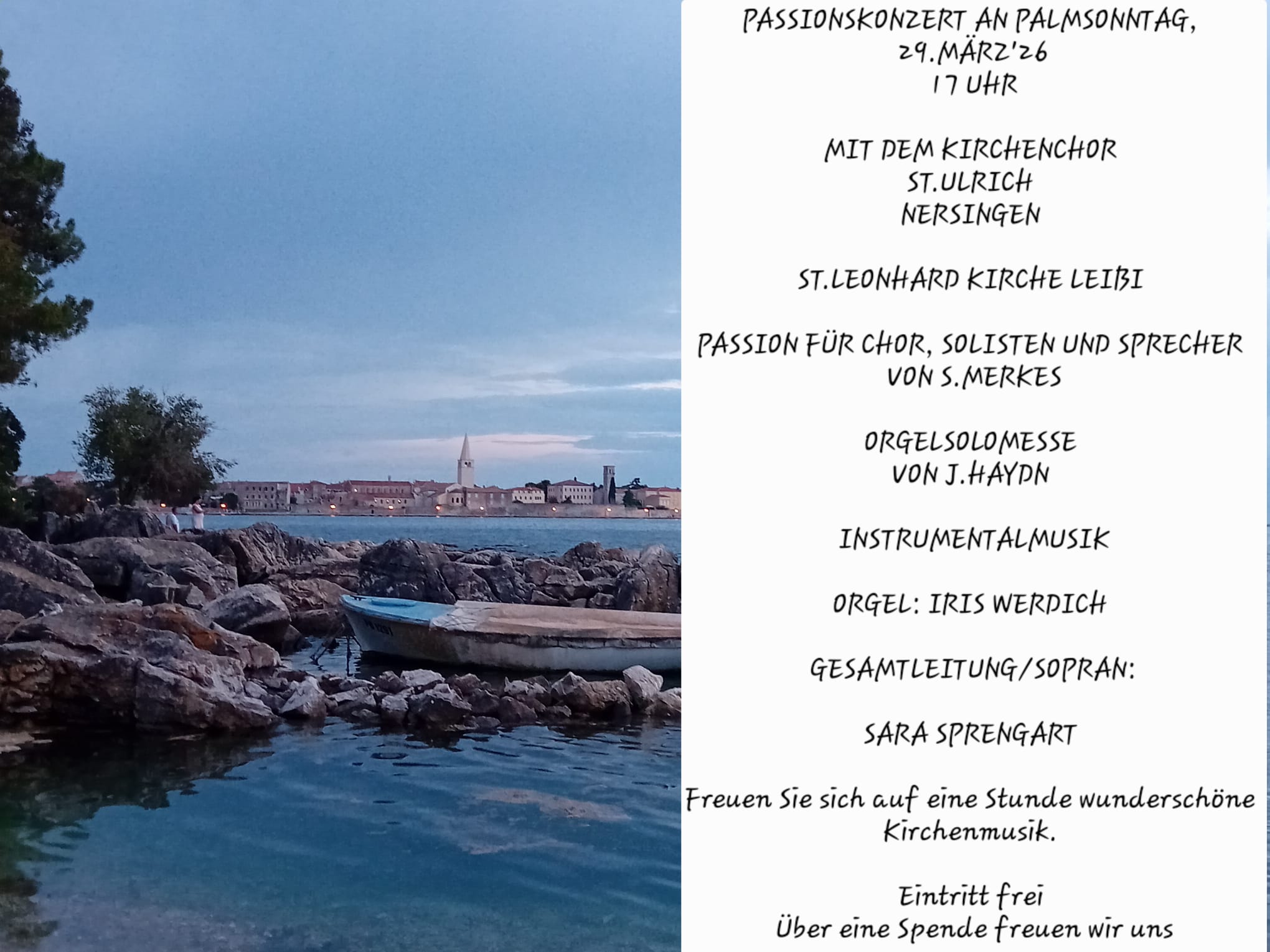 KONZERT KIRCHENCHOR PALMSONNTAG